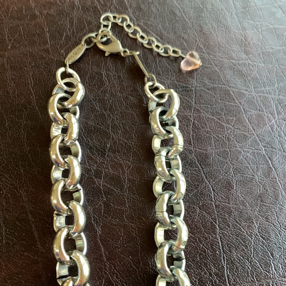 Sabika two tone silver and gold link chain necklace - Picture 2 of 3